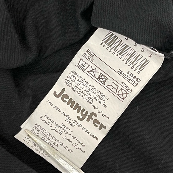 Jennyfer Racing Club World Tour Black Crop Top Long Sleeve Tee - Picture 7 of 8